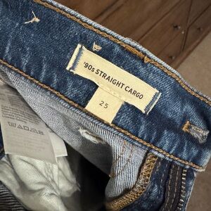 Madewell Women's Blue Straight Leg Jeans 90’s Cargo